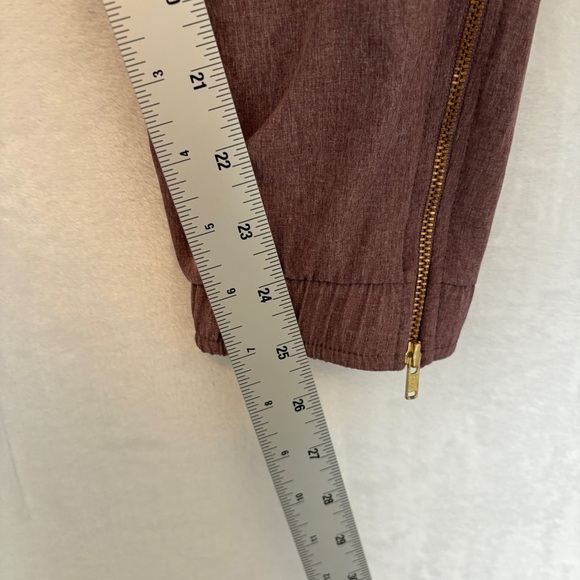 Albion Womens Brick Red Jet Set Pull On Casual Joggers Ankle Zips Size XS - Picture 6 of 9